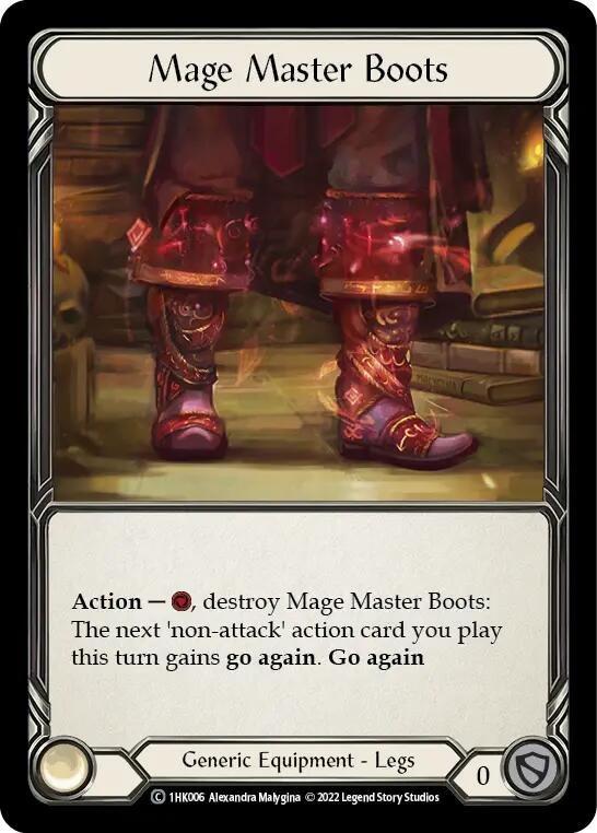 Image of Mage Master Boots [1HK006] (Historic Pack 1 Blitz Deck: Kano)