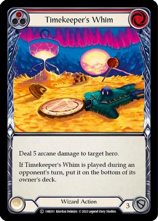Image of Timekeeper's Whim (Red) [1HK011] (Historic Pack 1 Blitz Deck: Kano)