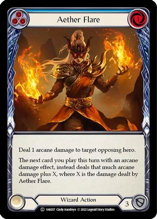 Image of Aether Flare (Blue) [1HK017] (Historic Pack 1 Blitz Deck: Kano)