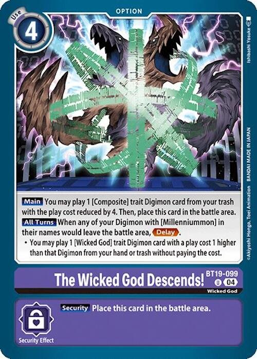 Image of The Wicked God Descends! [BT19-099] [Release Special Booster Ver.2.0]