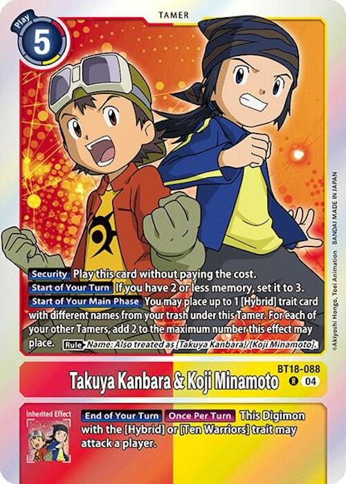 Image of Takuya Kanbara & Koji Minamoto [BT18-088] [Release Special Booster Ver.2.0]