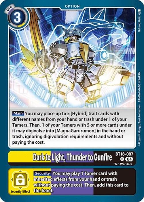 Image of Dark to Light, Thunder to Gunfire [BT18-097] [Release Special Booster Ver.2.0]