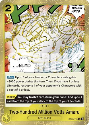 Image of Two-Hundred Million Volts Amaru (Jolly Roger Foil) [Premium Booster -The Best-]