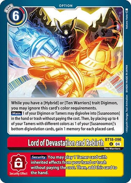 Image of Lord of Devastation and Rebirth [BT18-096] [Release Special Booster Ver.2.0]