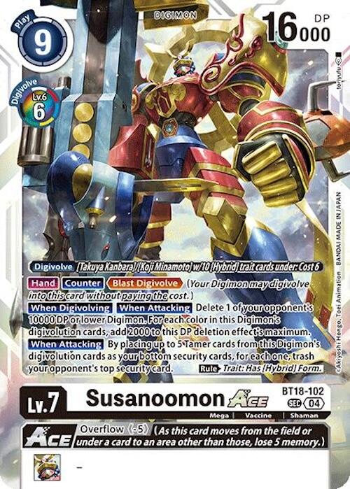 Image of Susanoomon ACE [BT18-102] [Release Special Booster Ver.2.0]