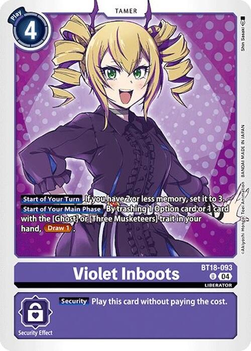 Image of Violet Inboots [BT18-093] [Release Special Booster Ver.2.0]