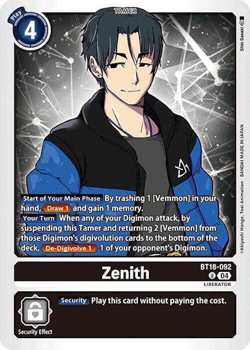 Image of Zenith [BT18-092] [Release Special Booster Ver.2.0]
