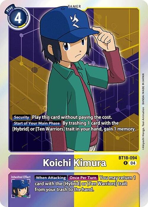 Image of Koichi Kimura [BT18-094] [Release Special Booster Ver.2.0]