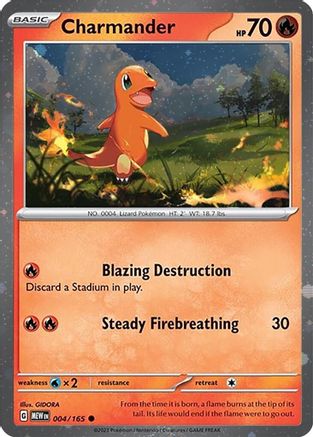 Image of Charmander (004) (Cosmos Holo) [Scarlet & Violet: Black Star Promos]