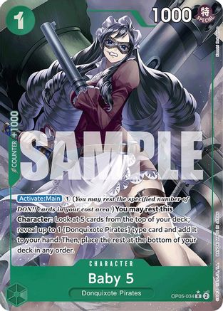Image of Baby 5 (OP05-034) (Full Art) [Premium Booster -The Best-]