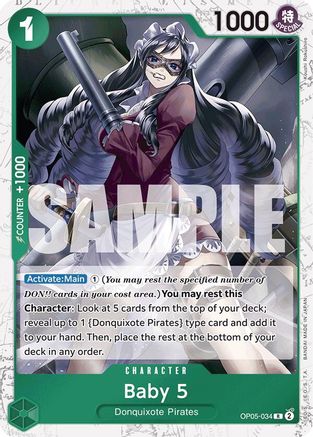 Image of Baby 5 (OP05-034) (Jolly Roger Foil) [Premium Booster -The Best-]