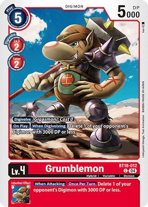 Image of Grumblemon [BT18-012] [Release Special Booster Ver.2.0]