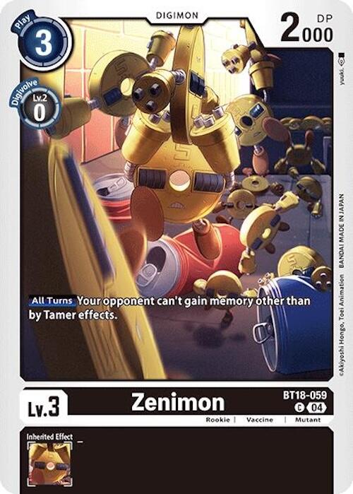 Image of Zenimon [BT18-059] [Release Special Booster Ver.2.0]
