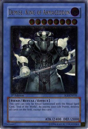 Image of Demise, King of Armageddon (UTR) [SOI-EN035] Ultimate Rare