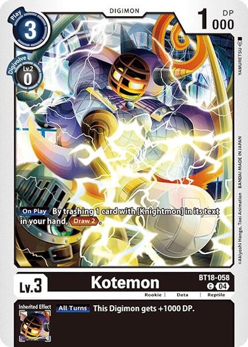 Image of Kotemon [BT18-058] [Release Special Booster Ver.2.0]
