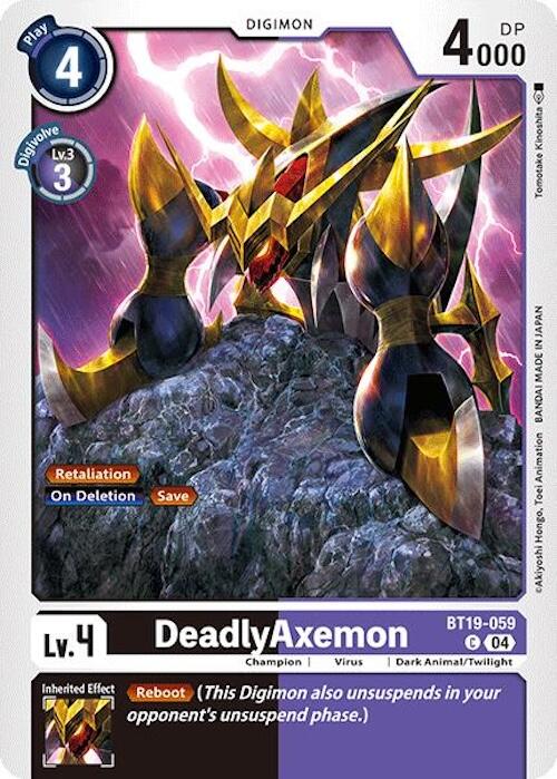 Image of DeadlyAxemon [BT19-059] [Release Special Booster Ver.2.0]