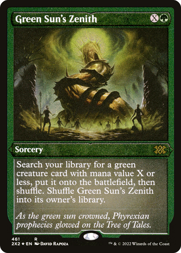 Image of Green Sun's Zenith (Foil Etched) [Double Masters 2022]