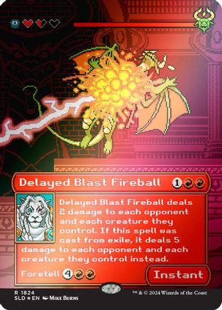 Image of Delayed Blast Fireball (Rainbow Foil) [Secret Lair Drop Series]