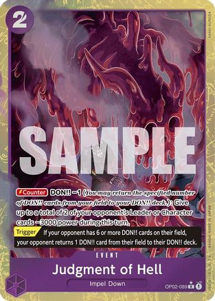 Image of Judgment of Hell (Alternate Art) [Premium Booster -The Best-]