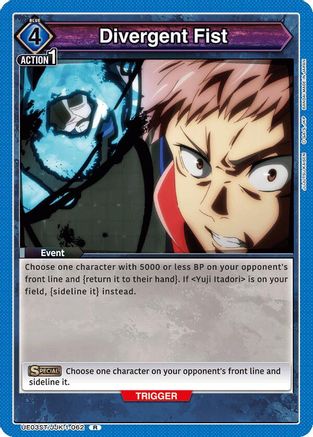 Image of Divergent Fist (UE03ST/JJK-1-062) - UE03ST Jujutsu Kaisen Starter Deck