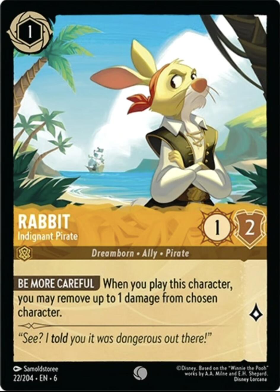 Image of Rabbit - Indignant Pirate (22/204) [Azurite Sea]