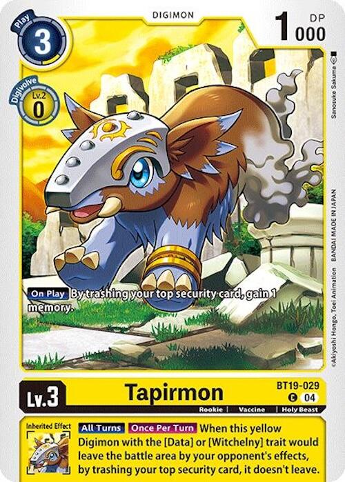 Image of Tapirmon [BT19-029] [Release Special Booster Ver.2.0]