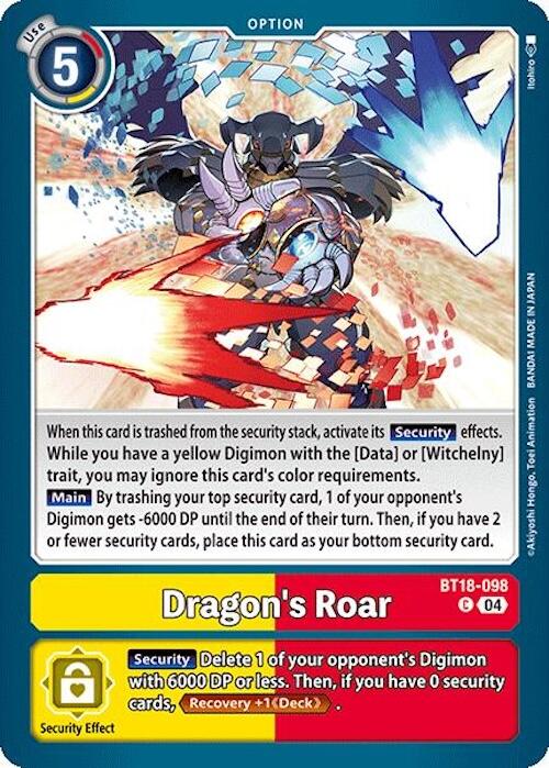 Image of Dragon's Roar [BT18-098] [Release Special Booster Ver.2.0]