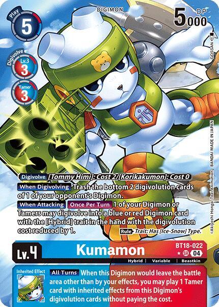Image of Kumamon [BT18-022] (Alternate Art) [Release Special Booster Ver.2.0]
