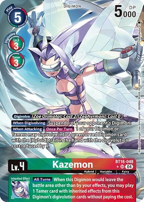 Image of Kazemon [BT18-048] (Alternate Art) [Release Special Booster Ver.2.0]