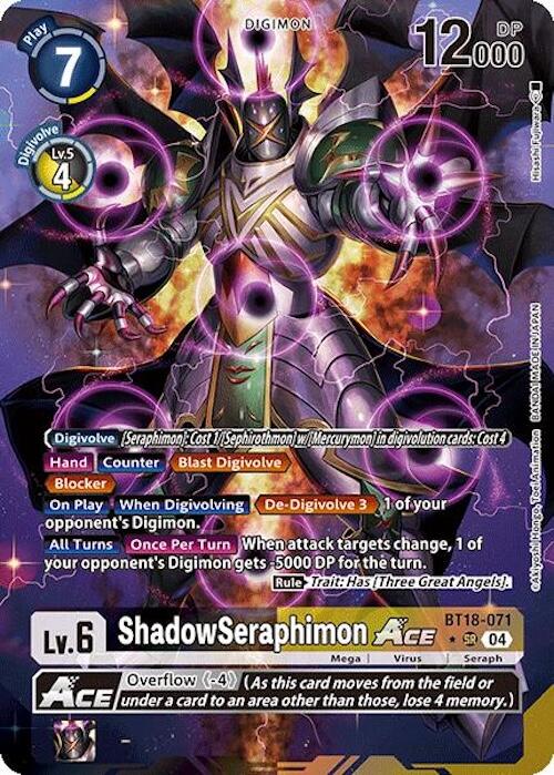 Image of ShadowSeraphimon ACE [BT18-071] (Alternate Art) [Release Special Booster Ver.2.0]