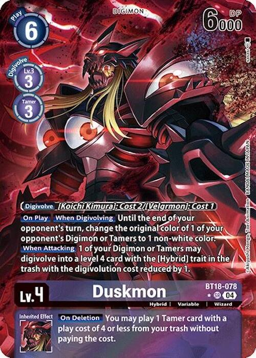 Image of Duskmon [BT18-078] (Alternate Art) [Release Special Booster Ver.2.0]
