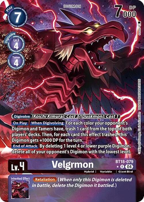 Image of Velgrmon [BT18-079] (Alternate Art) [Release Special Booster Ver.2.0]