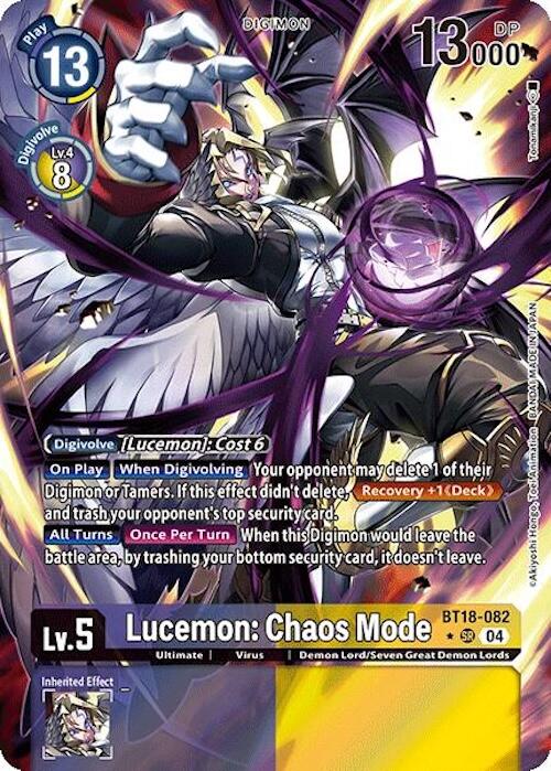 Image of Lucemon: Chaos Mode [BT18-082] (Alternate Art) [Release Special Booster Ver.2.0]