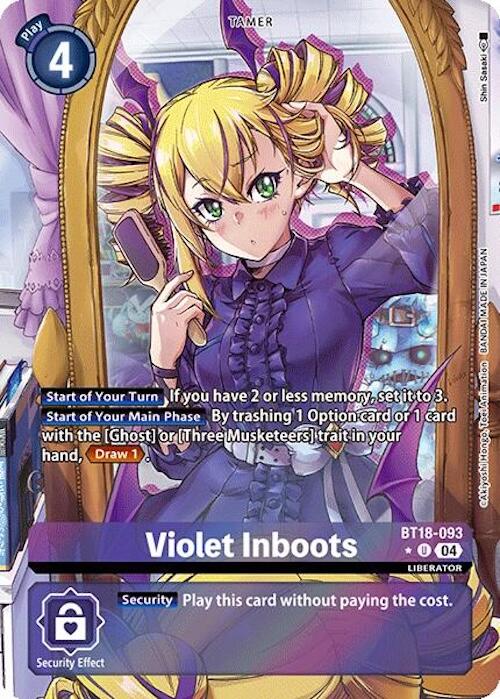 Image of Violet Inboots [BT18-093] (Alternate Art) [Release Special Booster Ver.2.0]