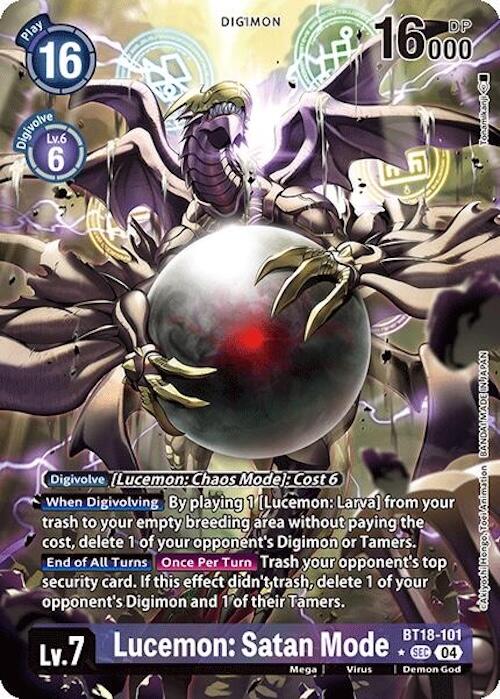 Image of Lucemon: Satan Mode [BT18-101] (Alternate Art) [Release Special Booster Ver.2.0]
