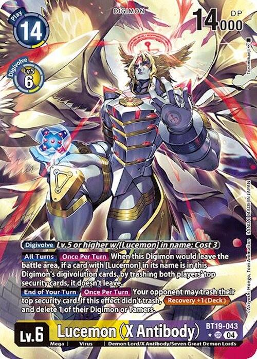 Image of Lucemon [BT19-043] (X Antibody) (Alternate Art) [Release Special Booster Ver.2.0]