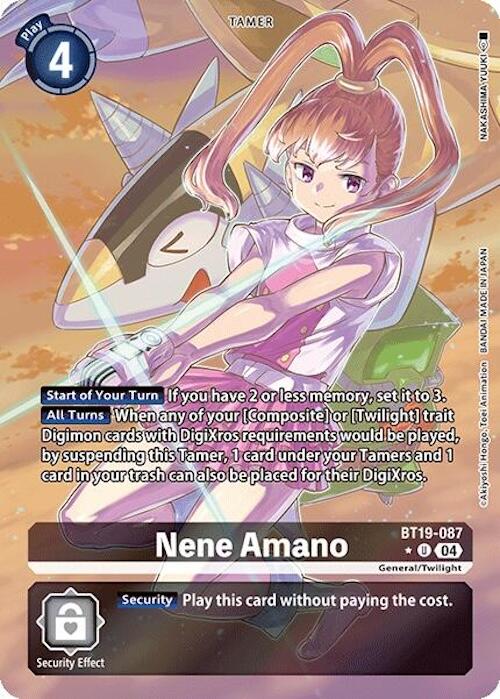 Image of Nene Amano [BT19-087] (Alternate Art) [Release Special Booster Ver.2.0]