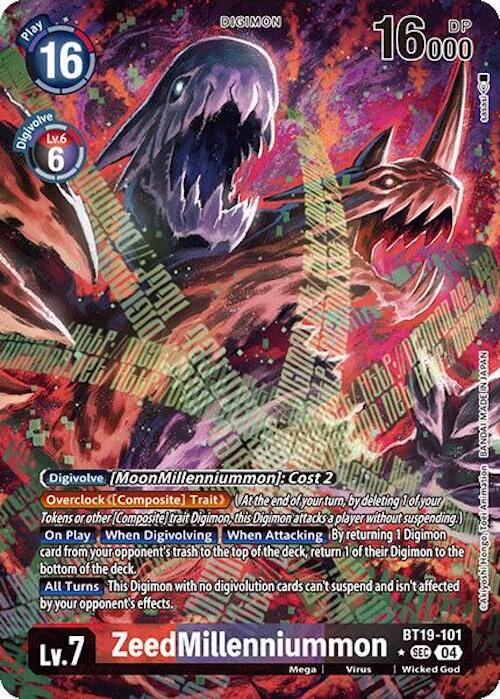Image of ZeedMillenniummon [BT19-101] (Alternate Art) [Release Special Booster Ver.2.5]
