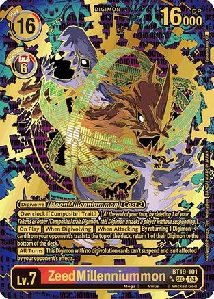 Image of ZeedMillenniummon [BT19-101] (Textured) [Release Special Booster Ver.2.5]