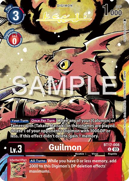 Image of Guilmon [BT17-008] (Signed) [Release Special Booster Ver.2.0]