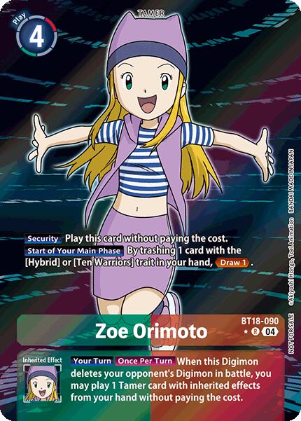 Image of Zoe Orimoto [BT18-090] (Release Special Booster Ver.2.0: Box Promotion Pack) [Release Special Booster Ver.2.0]