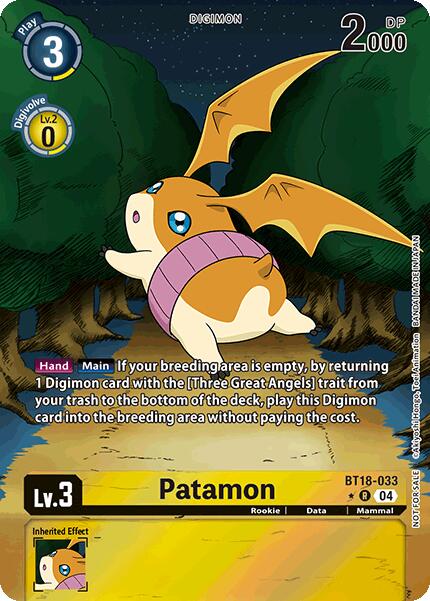 Image of Patamon [BT18-033] (Release Special Booster Ver.2.0: Box Promotion Pack) [Release Special Booster Ver.2.0]