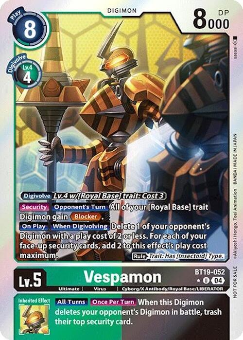 Image of Vespamon [BT19-052] (Release Special Booster Ver.2.0: Box Promotion Pack) [Release Special Booster Ver.2.0]