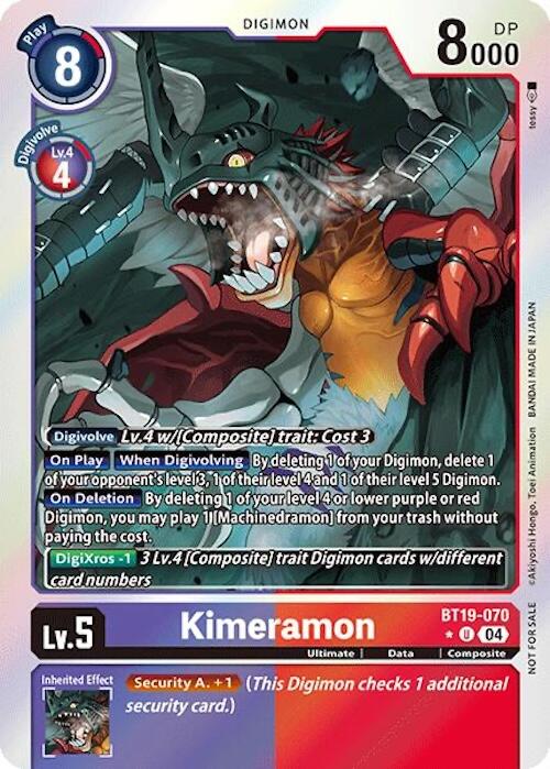 Image of Kimeramon [BT19-070] (Release Special Booster Ver.2.0: Box Promotion Pack) [Release Special Booster Ver.2.0]