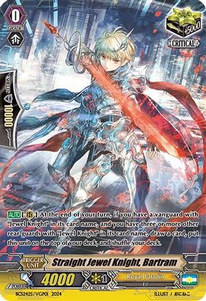 Image of Straight Jewel Knight, Bartram (BCS2425/VGP01) [Bushiroad Event Cards]