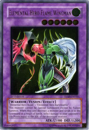 Image of Elemental Hero Flame Wingman [TLM-EN035] Ultimate Rare