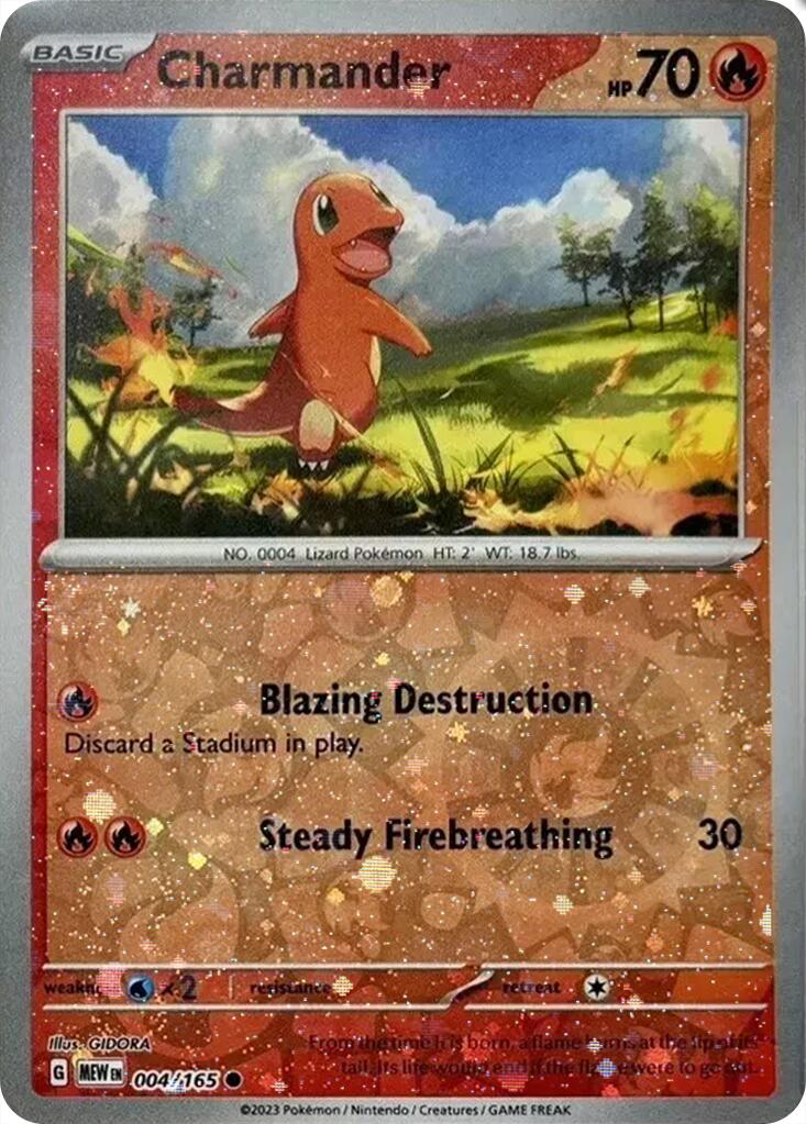 Image of Charmander (004/165) (Cosmos Holo) (Costco Exclusive) [Miscellaneous Cards]