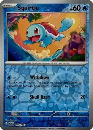 Image of Squirtle (007/165) (Cosmos Holo) (Costco Exclusive) [Scarlet & Violet 151]