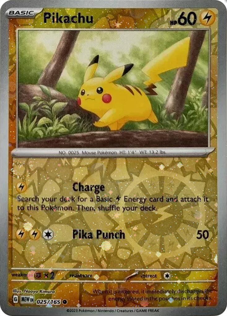 Image of Pikachu (025/165) (Cosmos Holo) (Costco Exclusive) [Miscellaneous Cards]