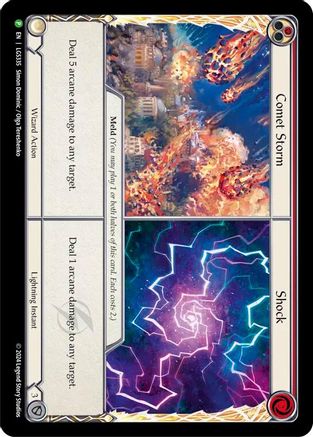 Image of Comet Storm // Shock [LGS335] (Promo)  Cold Foil